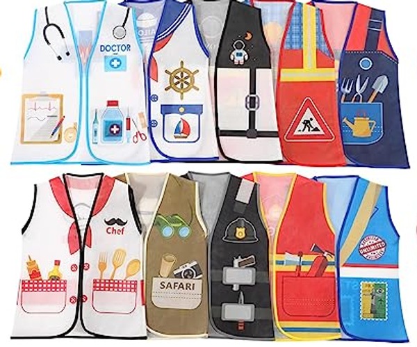 10 Vest Pretend Playset