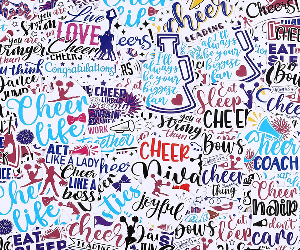 200 Piece Cheer Sticker Pack