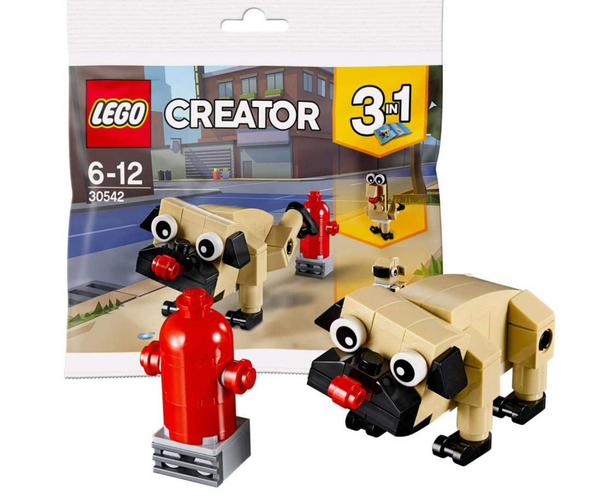 3-in-1 Pug Lego Set
