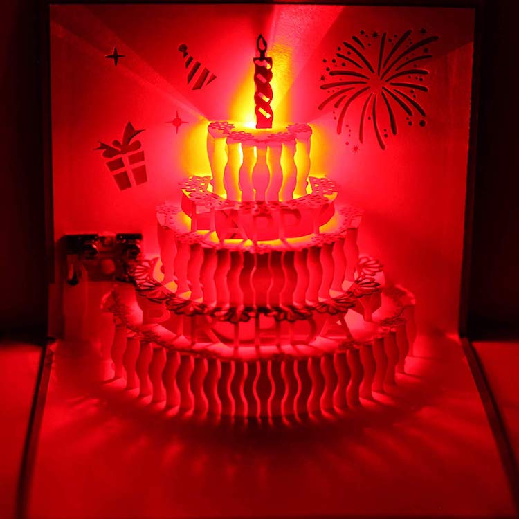 3D Pop Up LED Birthday Card