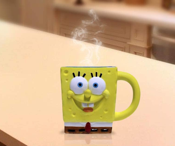 3D Sculpted Spongebob Mug