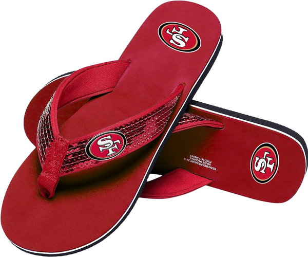 49ers Flip Flops