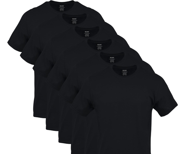 6-Pack of Black T-Shirts