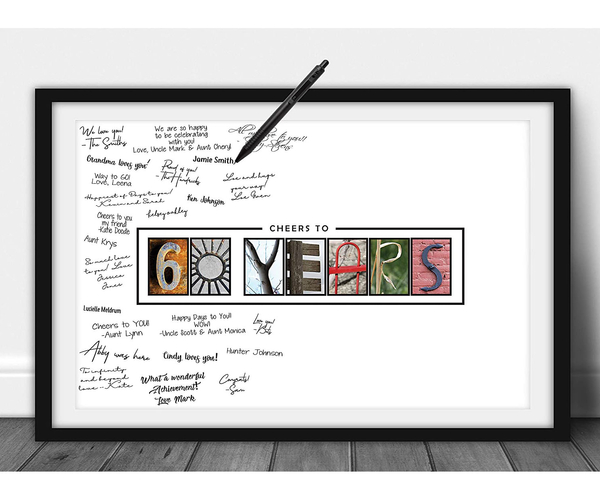 60th Birthday Guestbook Print