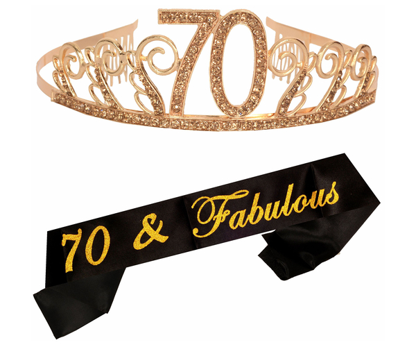 70 and Fab Sash and Tiara