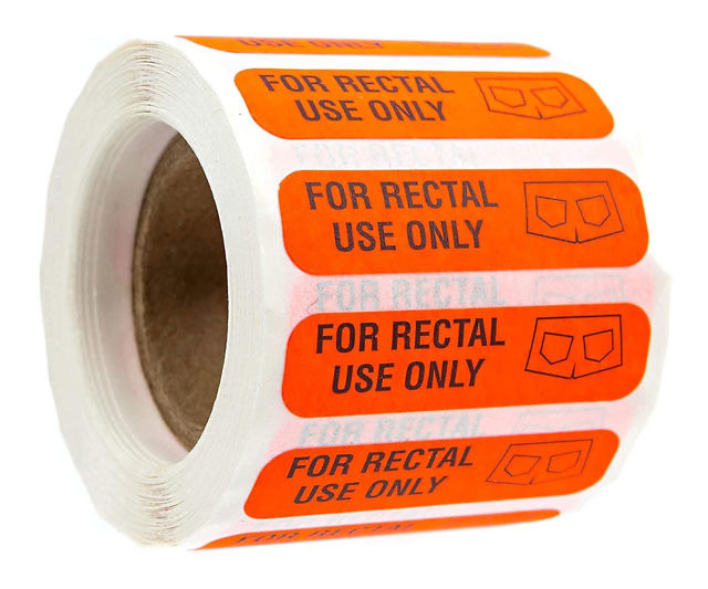 For Rectal Use Only Stickers