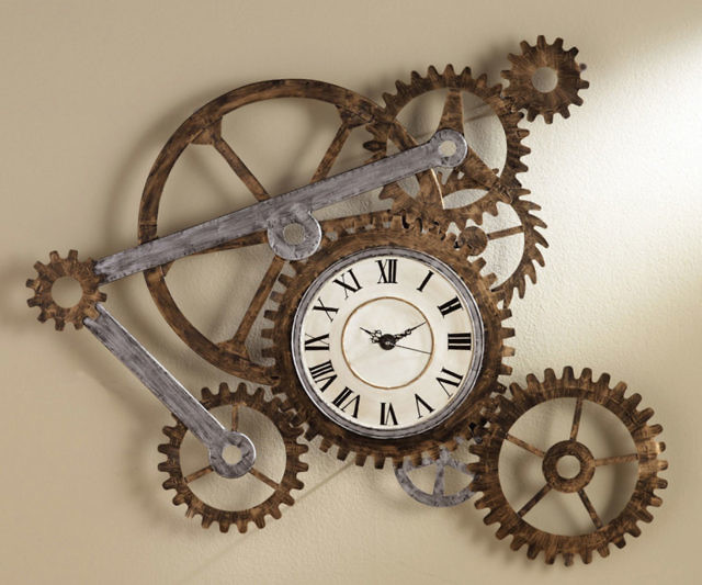 Oversized Gear Clock