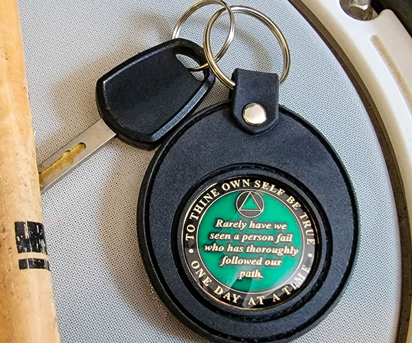AA Coin Holder Keychain