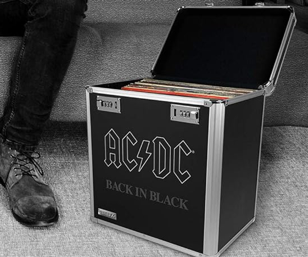 AC DC Back in Black Record Storage Box