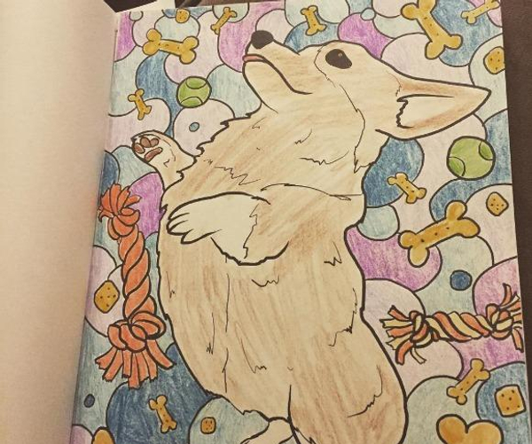 Adventures with Scamp: Corgi Coloring Book