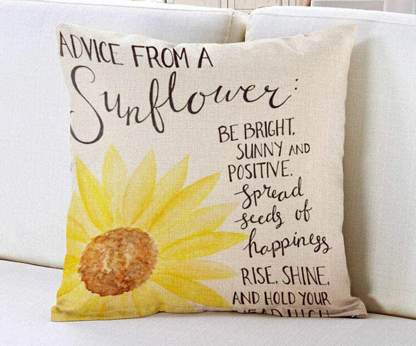 Advice from a Sunflower Pillow
