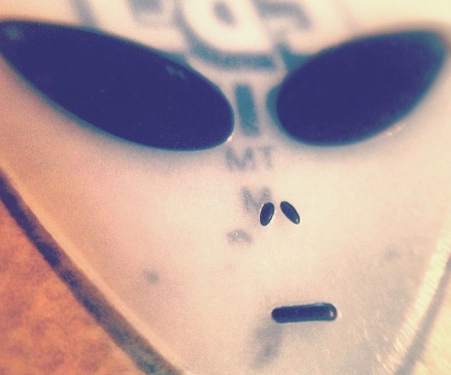 Alien Face Guitar Pick
