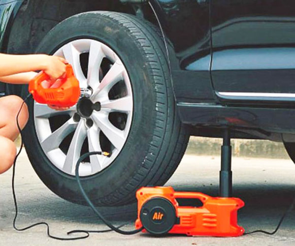 All-In-One Tire Changing Kit & Tire Pump