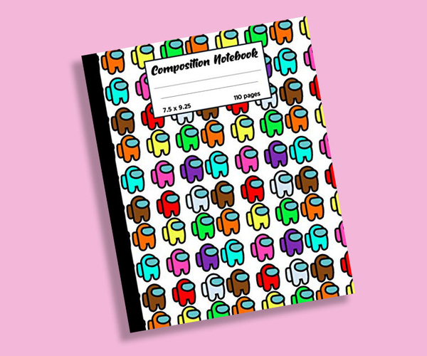 Among Us Wide Ruled Composition Notebook
