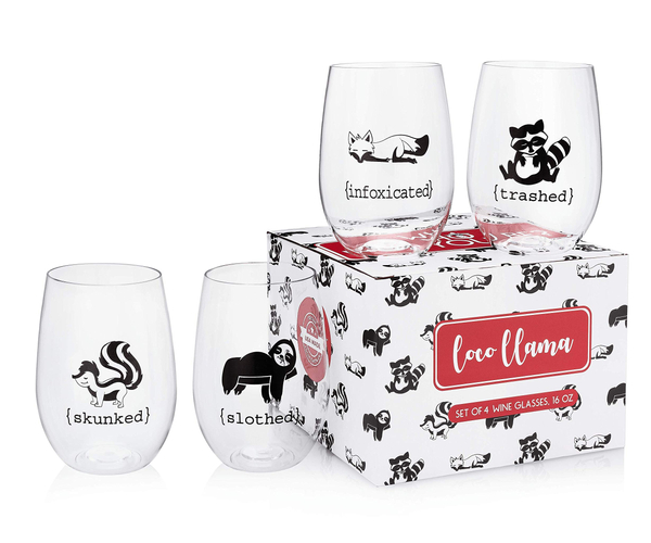 Animal Pun Funny Wine Glasses