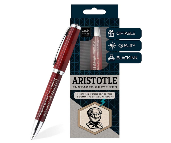 Aristotle Quote Pen