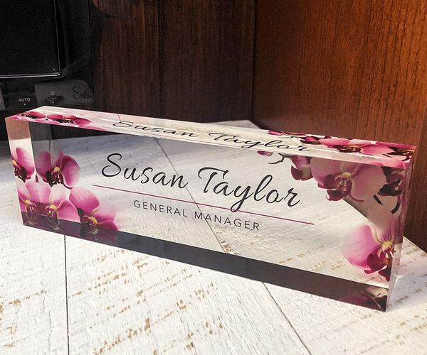 Artblox Customizable Glass Name Plates