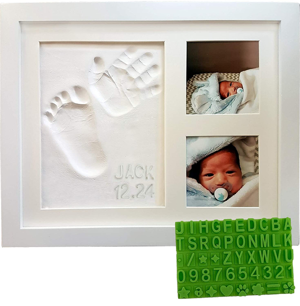 Baby Handprint & Footprint Keepsake Photo Frame Kit