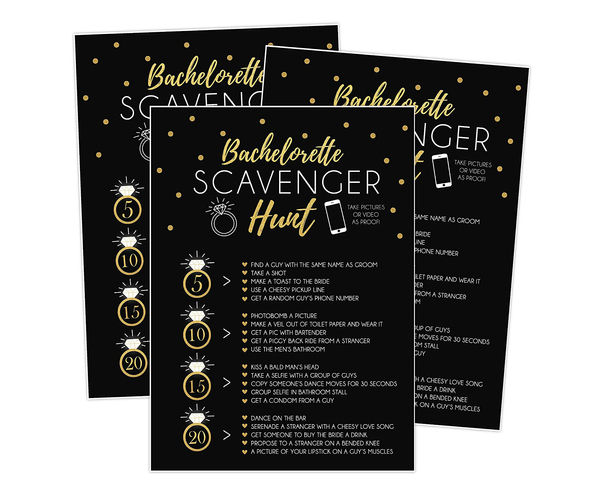 Bachelorette Party Scavenger Hunt