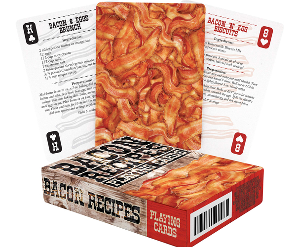 Bacon Recipe Playing Cards
