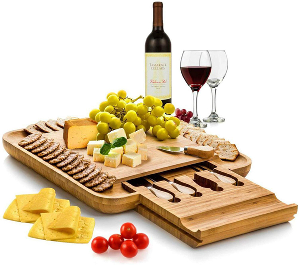 Bamboo Cheese Board Set