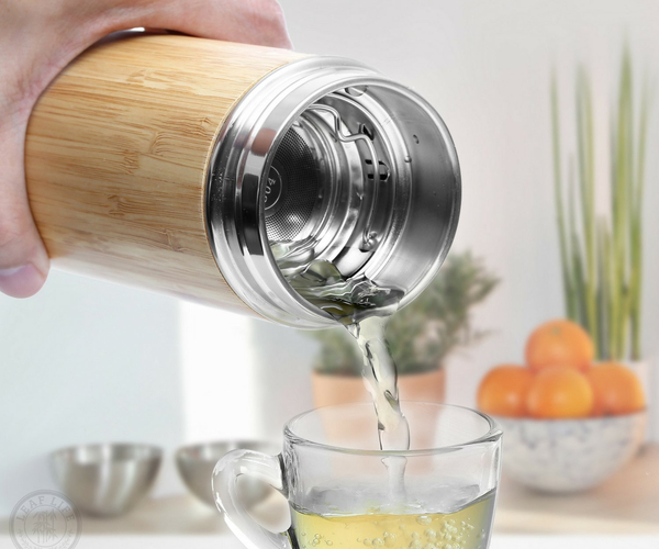 Bamboo Tumbler with Tea Infuser