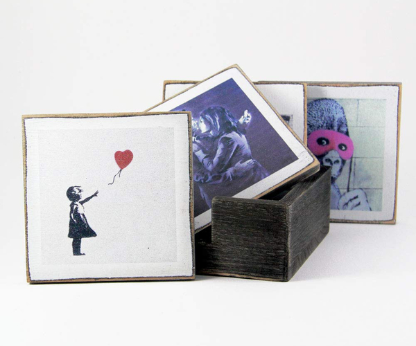 Banksy Art Coaster Set