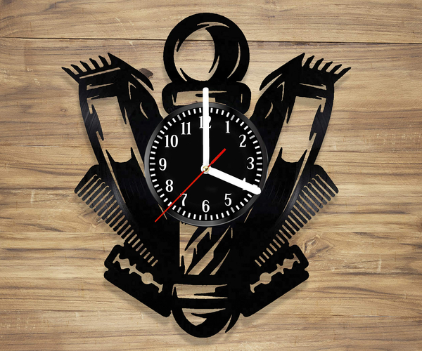 Barber Shop Wall Clock