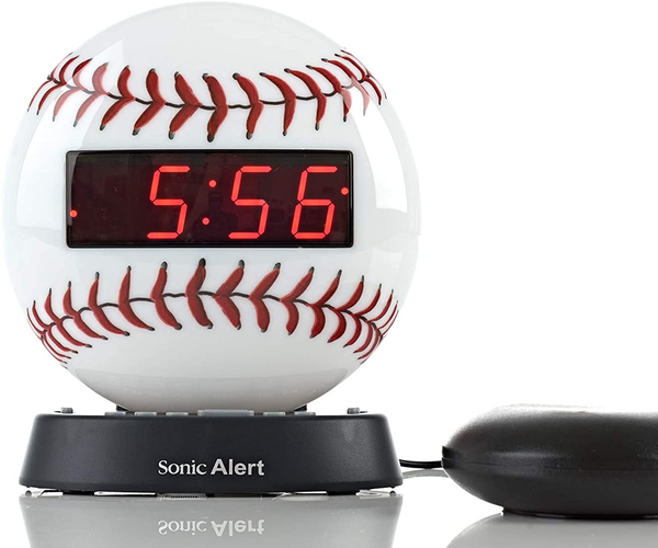 Baseball Sonic Alert Alarm Clock