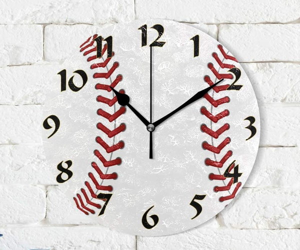 Baseball Wall Clock