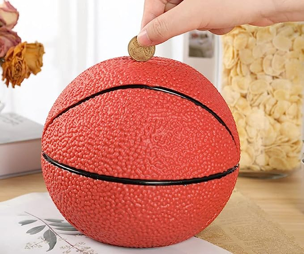 Basketball Piggy Bank