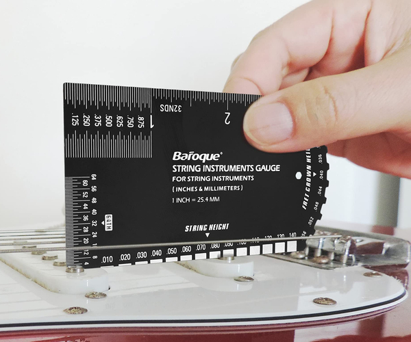 Bass Guitar Action Ruler