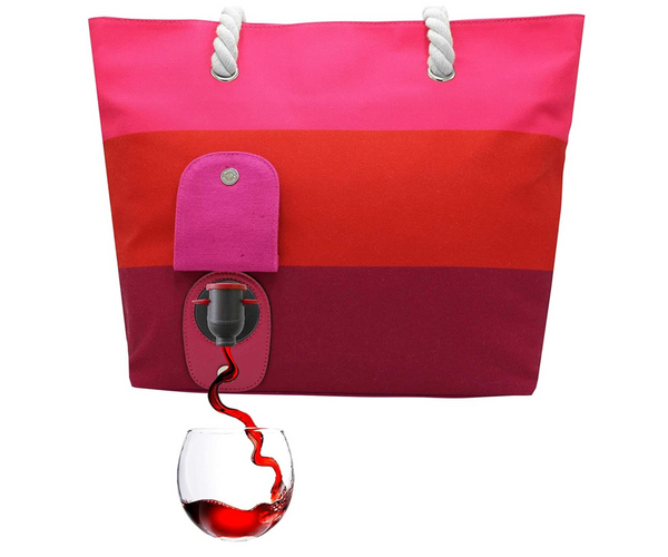 Beach Bag Wine Holder