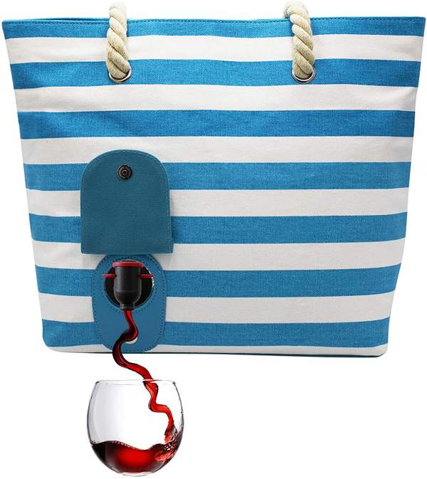 Beach or Picnic Wine Tote