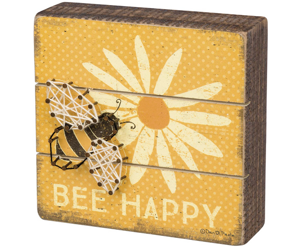 Bee Happy String Art Plaque