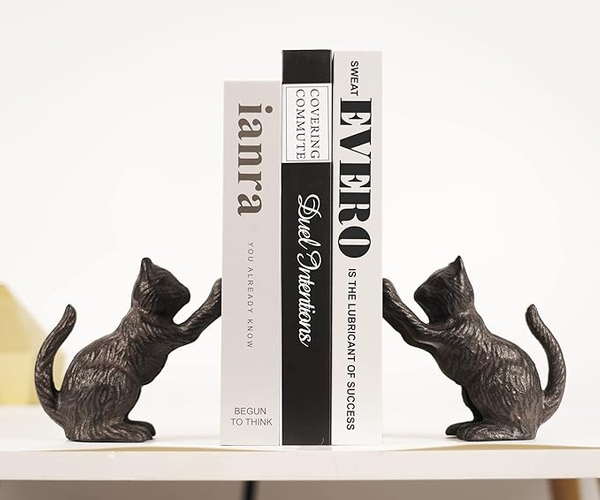 Black Cat Bookends