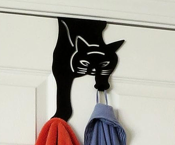 Black Cat Door Hanger