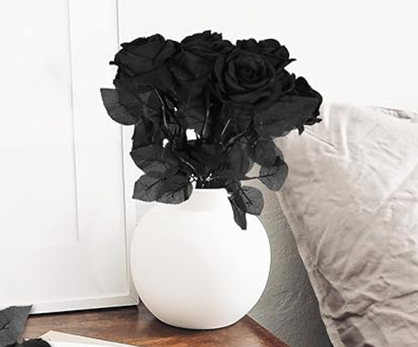 Black Silk Rose Bouquet