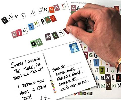 DIY Blackmail Postcards