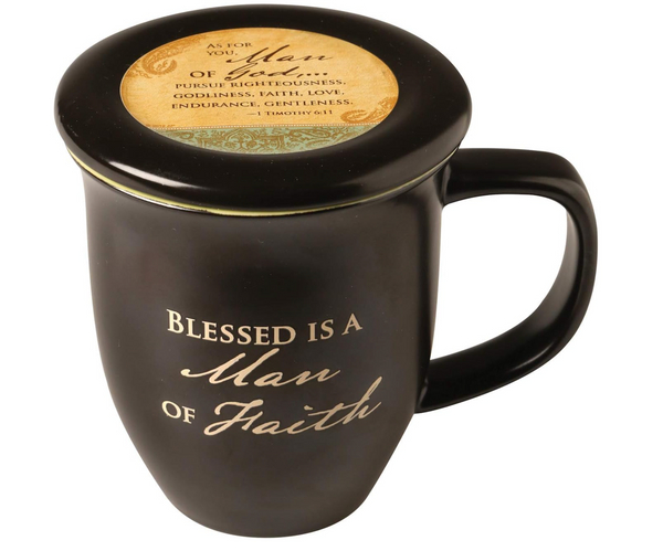 Blessed is a Man of God Mug and Coaster Set