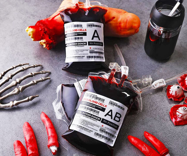 Blood Bag Drink Pouches
