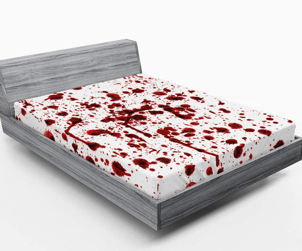 Blood Spatter Bed Sheets