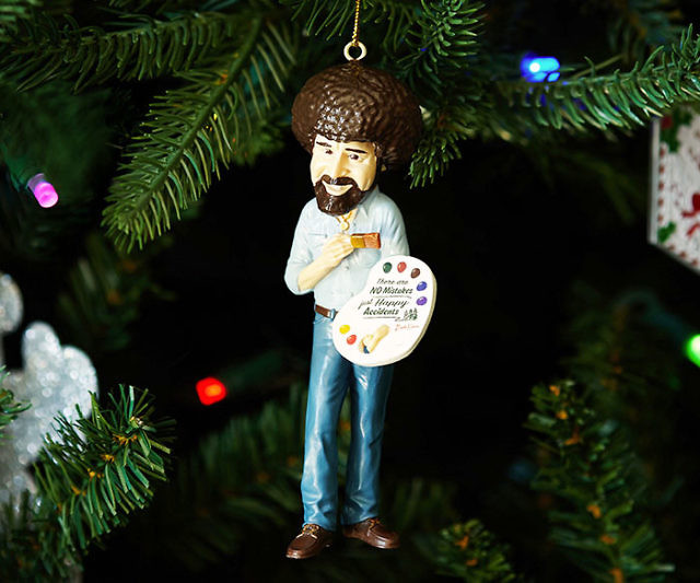Bob Ross Christmas Tree Ornament