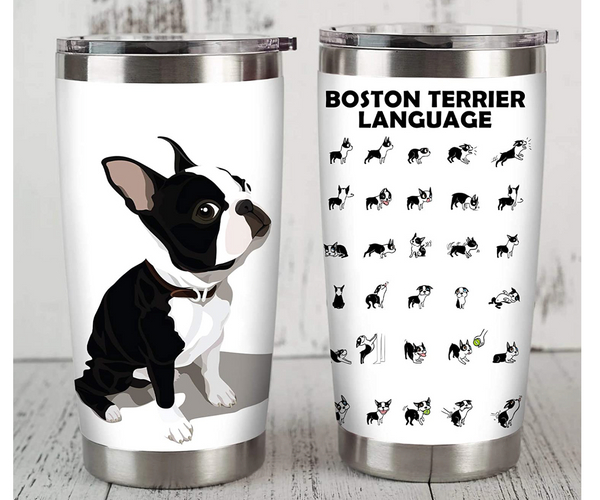 Boston Terrier Stainless Steel Tumbler