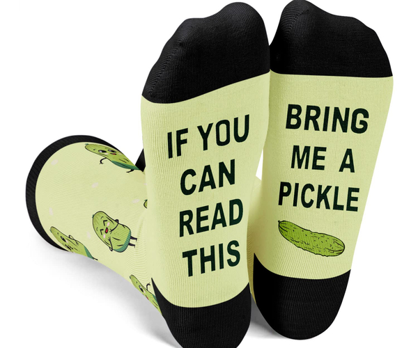 Bring Me a Pickle Funny Socks