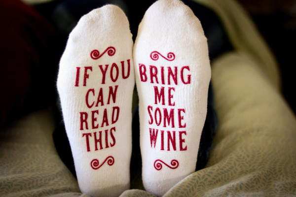 Bring Me Wine Socks