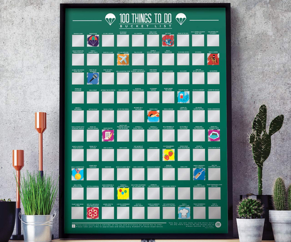 Bucket List Scratch Off Poster