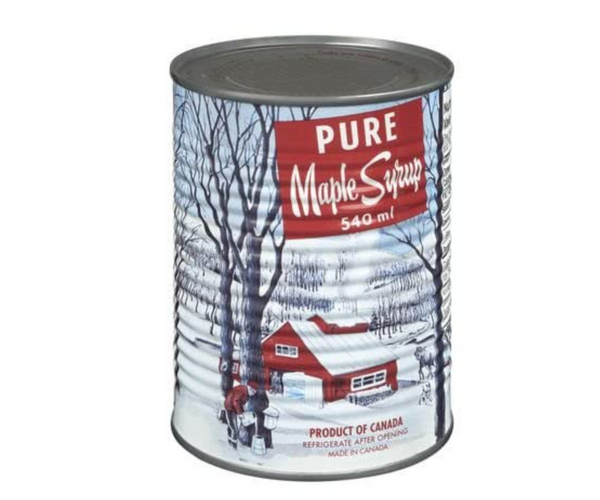 Can of Pure Canadian Maple Syrup