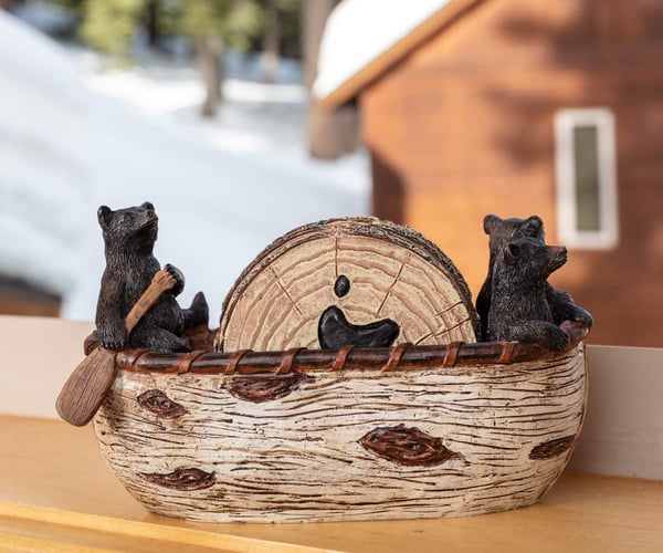 Canoeing Bears Coaster Set