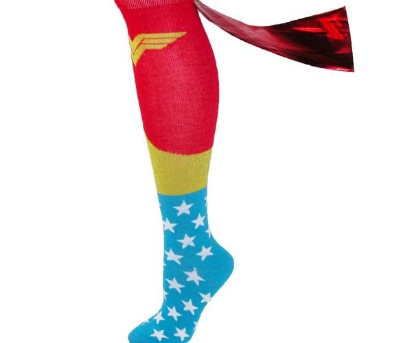 Caped Wonder Woman Socks